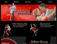 Tablet Screenshot of candlelightdanceclub.com